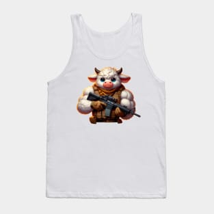 Fluffy Cow Tank Top